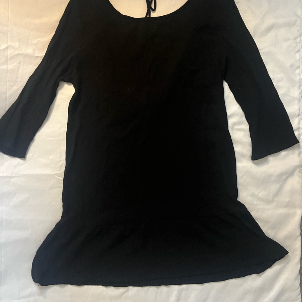 Black 3/4 Sleeve Dress